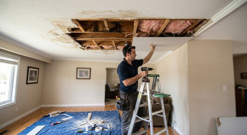Attic Water Damage Repair in Katy, TX