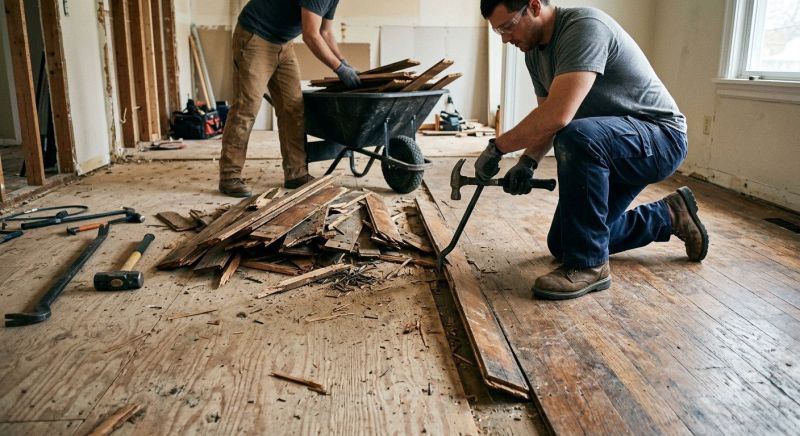 Hardwood Floor Removal in Houston, TX